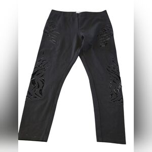 JOSEPH RIBKOFF Pants - Cool Velvet Cutout Design